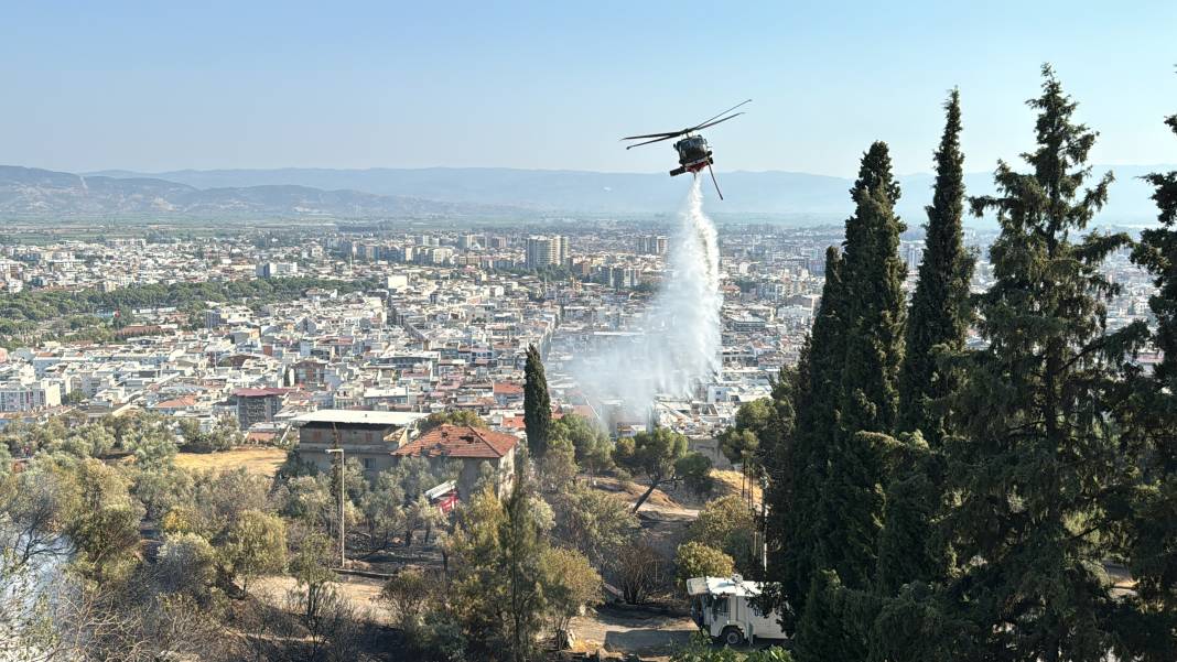 Aydın'daki yangın kontrol altına alındı. 19 er dumandan etkilendi 12